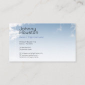 Flugzeugpilotenschule | Lehrer Visitenkarte (Rückseite)