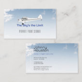 Flugzeugpilotenschule | Lehrer Visitenkarte (Vorne/Hinten)