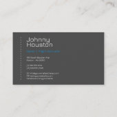 Flugzeugpilotenschule | Lehrer Visitenkarte (Rückseite)