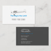 Flugzeugpilotenschule | Lehrer Visitenkarte (Vorne/Hinten)