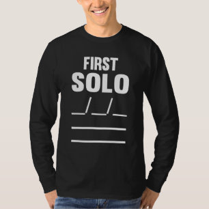 Flugzeugpilotin Flugschule erster Solo F T-Shirt