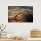 Flugzeugplakat Poster (Küche)