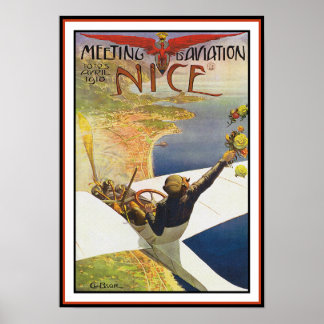 Flugzeugplakat/Print: Meeting d'Aviation Poster