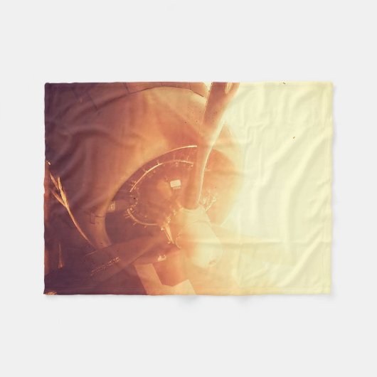 Flugzeugpropeller Fleecedecke (Vorderseite (Horizontal))