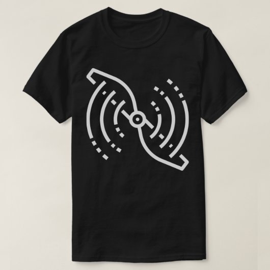 Flugzeugpropeller Leertaste weiß T-Shirt (Design vorne)