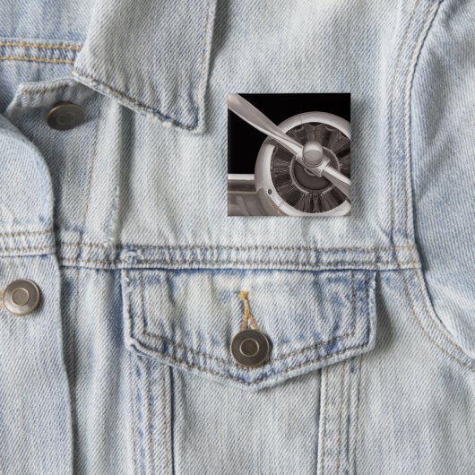 Flugzeugpropeller-Nahaufnahme Button (Beispiel)