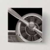 Flugzeugpropeller-Nahaufnahme Button (Vorderseite)