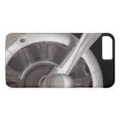 Flugzeugpropeller-Nahaufnahme Case-Mate iPhone Hülle (Rückseite (Horizontal))
