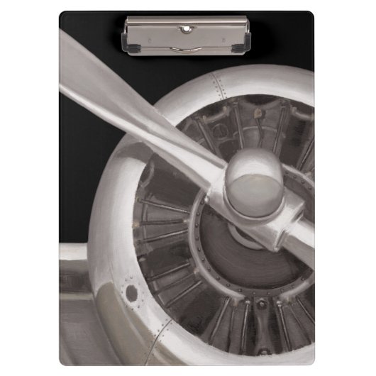 Flugzeugpropeller-Nahaufnahme Klemmbrett (Vorderseite)