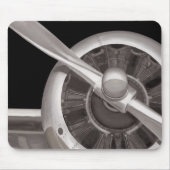 Flugzeugpropeller-Nahaufnahme Mousepad (Vorne)