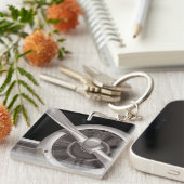 Flugzeugpropeller-Nahaufnahme Schlüsselanhänger (Vorderseite rechts)