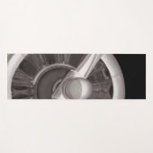 Flugzeugpropeller-Nahaufnahme Yogamatte (Vorderseite (Horizontal))