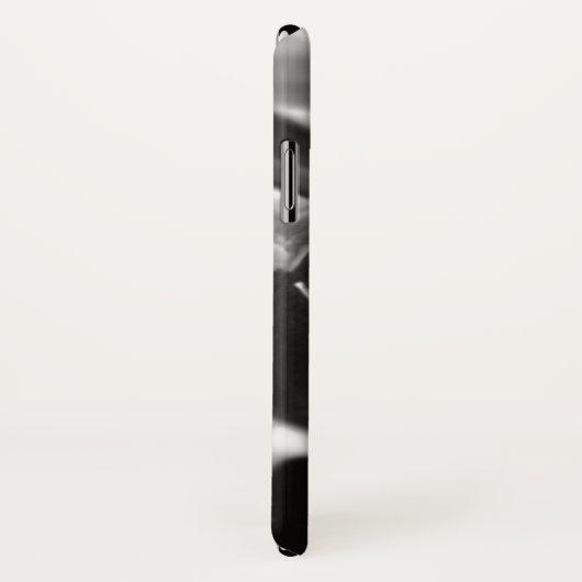 Flugzeugpropeller Schwarz und Weiß Case-Mate iPhone Hülle (Hinten/Rechts)