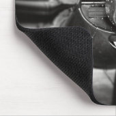 Flugzeugpropeller Schwarz und Weiß Mousepad (Ecke)