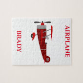 Flugzeugpuzzle mit personalisiertem Namen. Puzzle (Horizontal)