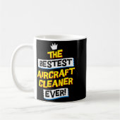 Flugzeugreiniger, Lustiger Beruf Kaffeetasse (Links)