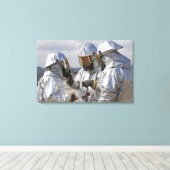 Flugzeugrutsche für Feuerwehrfahrzeuge Leinwanddruck (Insitu (Holzboden))