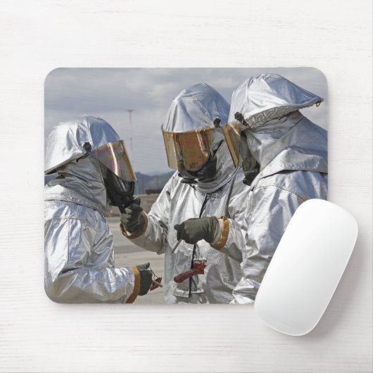 Flugzeugrutsche für Feuerwehrfahrzeuge Mousepad (Mit Mouse)