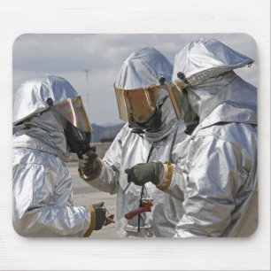 Flugzeugrutsche für Feuerwehrfahrzeuge Mousepad