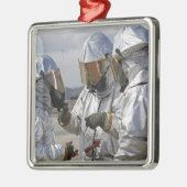 Flugzeugrutsche für Feuerwehrfahrzeuge Silbernes Ornament (Links)