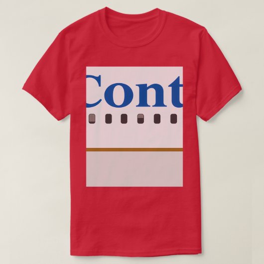Flugzeug's Continental Airlines T-Shirt (Design vorne)