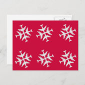 Flugzeugschneeflocke Postkarte (Vorne/Hinten)