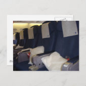 Flugzeugsitze Postkarte (Vorne/Hinten)