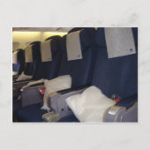 Flugzeugsitze Postkarte (Vorderseite)