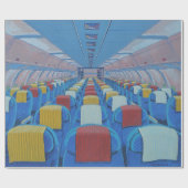 Flugzeugsitze (von Gregorio Undurraga) Geschenkpapier (Flach)