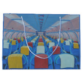 Flugzeugsitze (von Gregorio Undurraga) Große Geschenktüte (Rückseite)