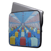 Flugzeugsitze (von Gregorio Undurraga) Laptopschutzhülle (Vorderseite Links)