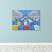 Flugzeugsitze (von Gregorio Undurraga) Leinwanddruck (Insitu (Holzboden))