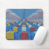 Flugzeugsitze (von Gregorio Undurraga) Mousepad (Mit Mouse)