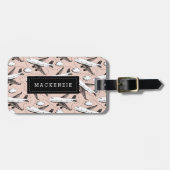 Flugzeugskizze Personalisiert Gepäckanhänger (Vorderseite horizontal)