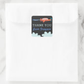 FlugzeugSpaß Personalisiert Danke Stickers (Tasche)