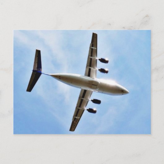 Flugzeugstart Postkarte (Vorderseite)