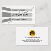 Flugzeugstartbahn  visitenkarte (Vorne/Hinten)