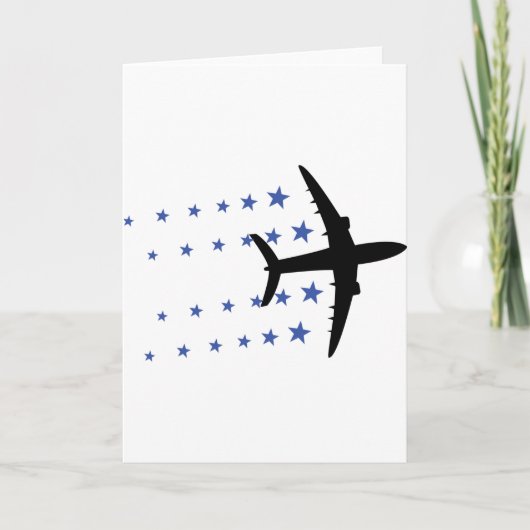 Flugzeugsterne Karte (Vorderseite)