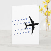 Flugzeugsterne Karte (Gelbe Blume)