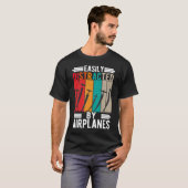 Flugzeugsüchtiger Pilot von Funny RC T-Shirt (Vorne ganz)