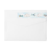 Flugzeugtaufe Geburtstagspartei Rücksendeadresse (Rückseite)