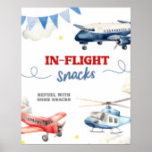 Flugzeugthema bei Flugsnacks Eigenes Zeichen Poster (Vorne)