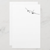 Flugzeugthema Briefpapier (Vorne/Hinten)