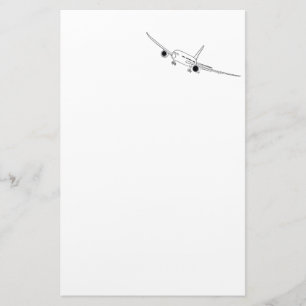 Flugzeugthema Briefpapier