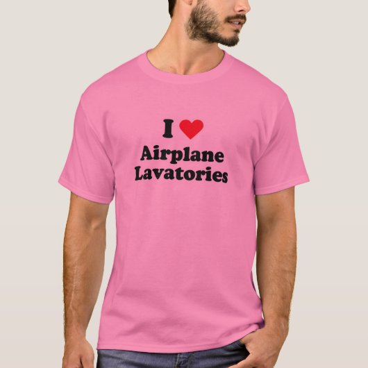 Flugzeugtoiletten der Liebe I T-Shirt (Vorderseite)