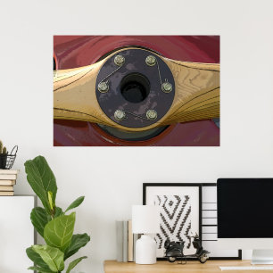 Flugzeugträger aus Holz Poster