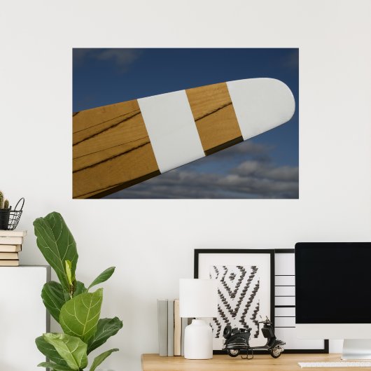 Flugzeugträger aus Holz Poster (Heimbüro)