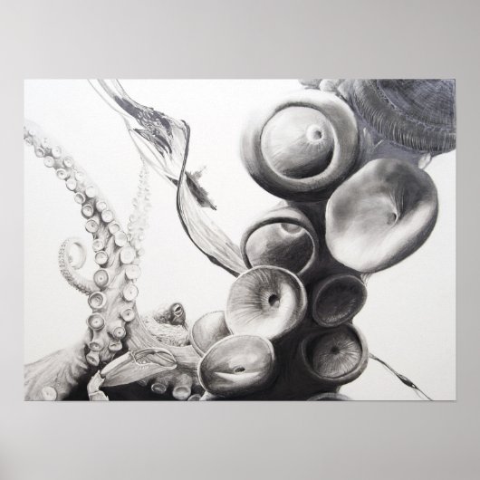 Flugzeugträger der Unternehmensklasse Poster (Vorne)