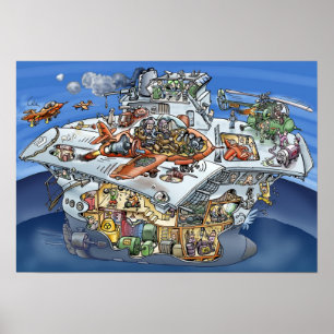 Flugzeugträger Poster