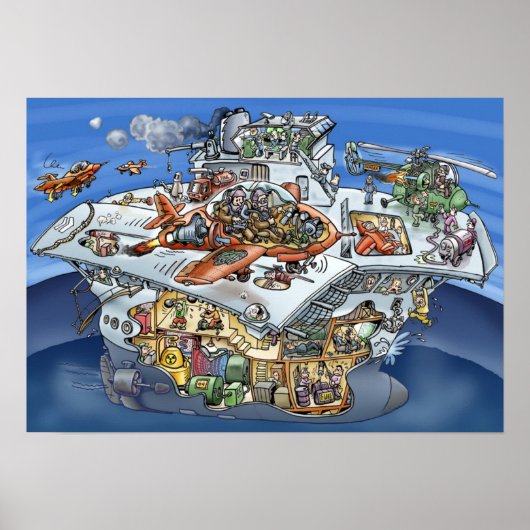 Flugzeugträger Poster (Vorne)